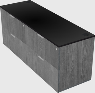 Lateral file cabinet credenza