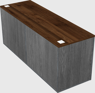 Lateral storage combo credenza