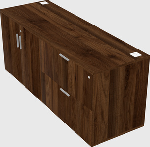 Lateral storage combo credenza