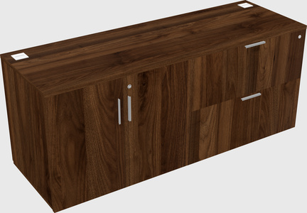 Lateral storage combo credenza
