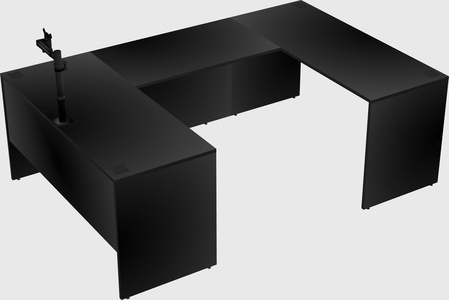 U-shaped desk