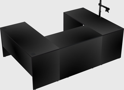 U-shaped desk