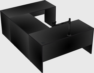 U-shaped desk