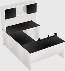 U-shaped desk