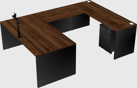 U-shaped desk