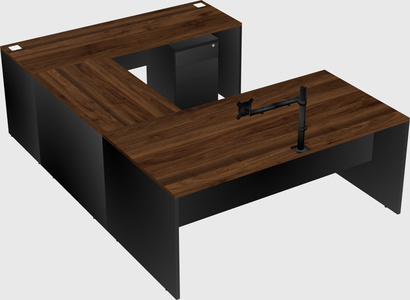 U-shaped desk