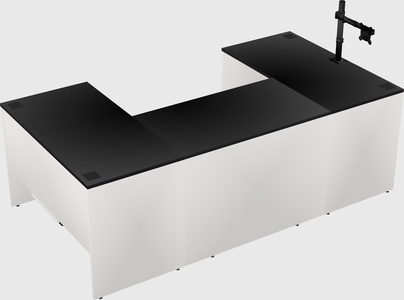 U-shaped desk