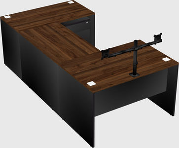 U-shaped desk