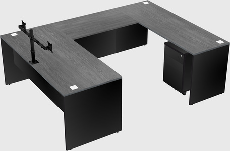 U-shaped desk
