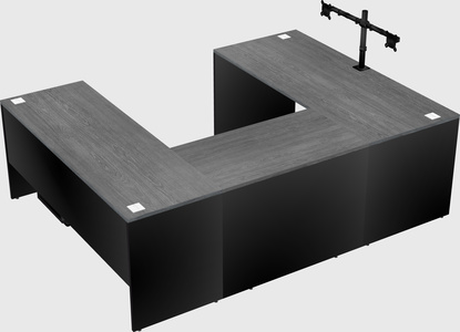 U-shaped desk