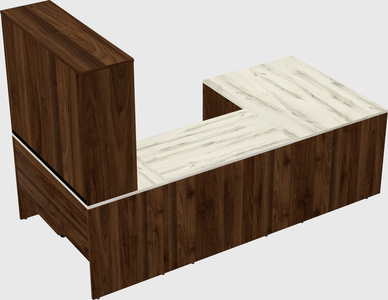 U-shaped desk
