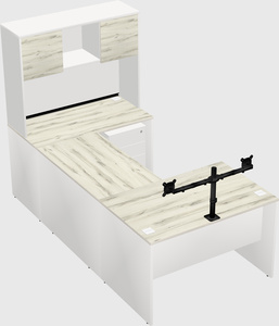 U-shaped desk