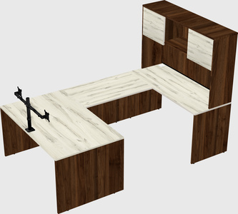 U-shaped desk