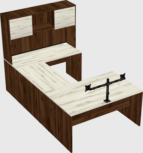U-shaped desk