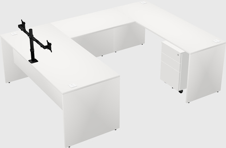 U-shaped desk