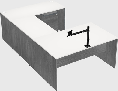 U-shaped desk