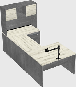 U-shaped desk