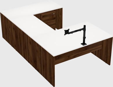 U-shaped desk
