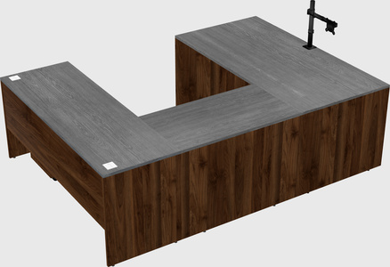 U-shaped desk