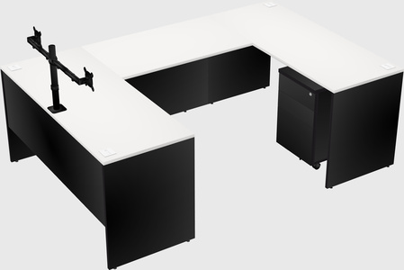U-shaped desk
