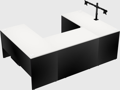 U-shaped desk