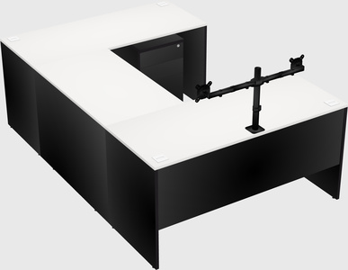 U-shaped desk