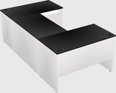 U-shaped desk