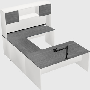U-shaped desk