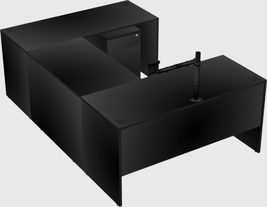U-shaped desk