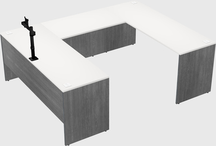 U-shaped desk