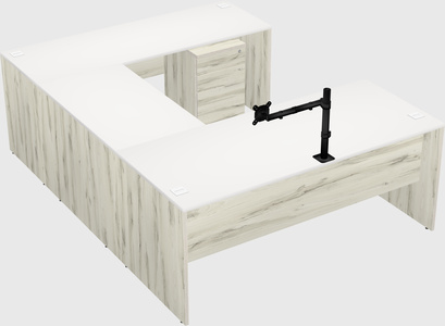 U-shaped desk