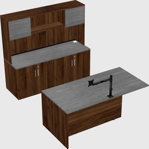 Executive parallel desk with credenza