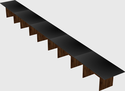 Table de bureau modulaire