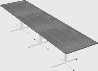 Table with metal base