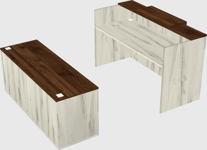 Comptoir d'accueil modulable