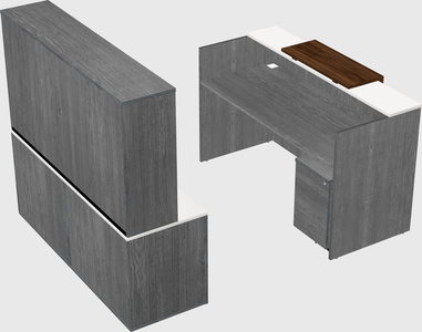 Comptoir d'accueil modulable
