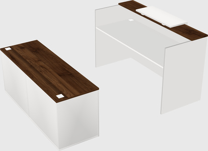 Comptoir d'accueil modulable