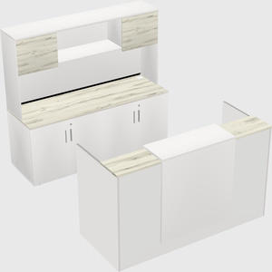 Comptoir d'accueil modulable