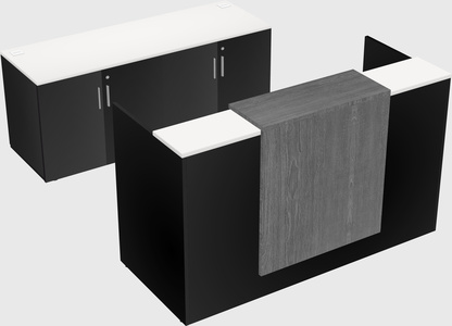 Comptoir d'accueil modulable