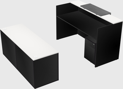 Comptoir d'accueil modulable