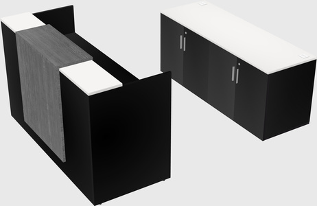 Comptoir d'accueil modulable
