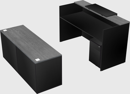 Comptoir d'accueil modulable
