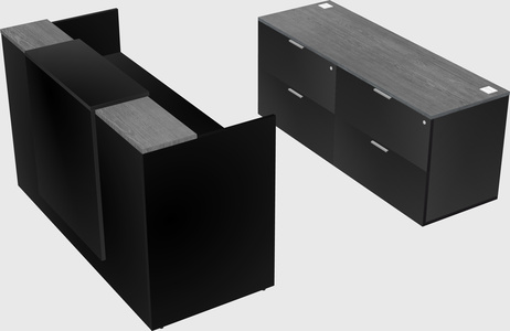 Comptoir d'accueil modulable