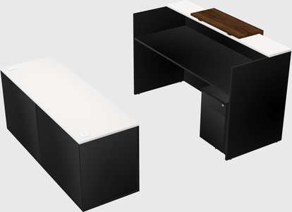 Comptoir d'accueil modulable