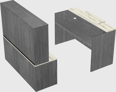 Comptoir d'accueil modulable