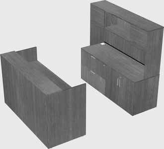 Comptoir d'accueil modulable
