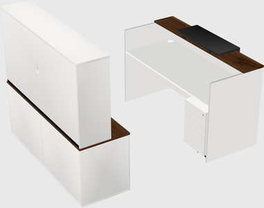 Comptoir d'accueil modulable
