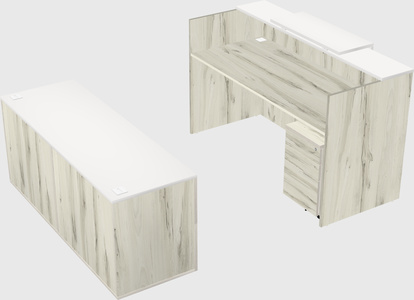 Comptoir d'accueil modulable