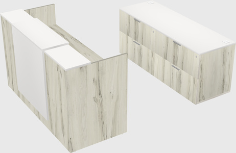 Comptoir d'accueil modulable