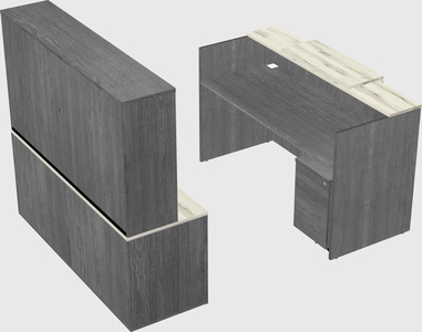 Comptoir d'accueil modulable